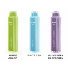 2400 puffs vape dùng một lần RGB phát sáng foli đầy màu sắc